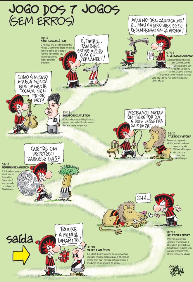 Veja o jogo dos sete jogos (sem erro) | 