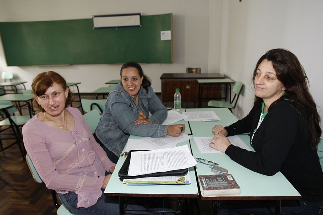 Débora, Vanessa e Jocirema: Como vamos ensinar desse jeito? | Aniele Nascimento/Gazeta do Povo