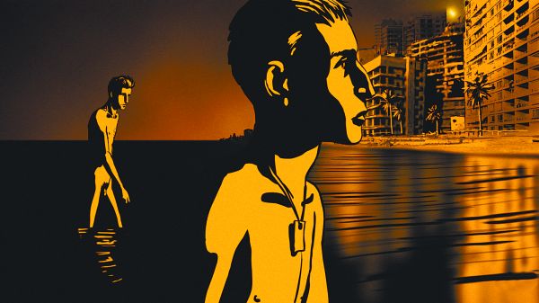 Ari Folman se auto-retrata em Waltz with Bashir, que alterna realidade e delírio | Divulgação