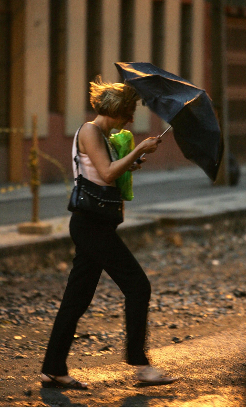 Fortes ventos e chuva atingiram Curitiba e região metropolitana durante a tarde desta quarta-feira (14) | Ivonaldo Alexandre/Gazeta do Povo