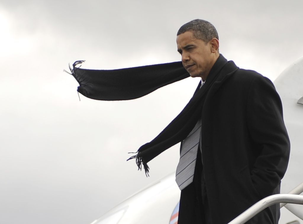 Obama chega na Virgínia, um dos estados em que tem pequena vantagem | Emmanuel Dunand/AFP