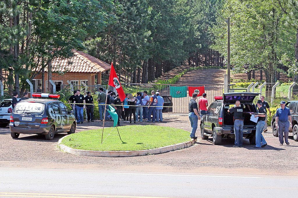 Tiroteiro ocorreu na madrugada de 21 de setembro do ano passado, quando cerca de 200 sem-terra voltaram à fazenda experimental da Syngenta Seeds | Edson Mazzetto/Gazeta do Povo
