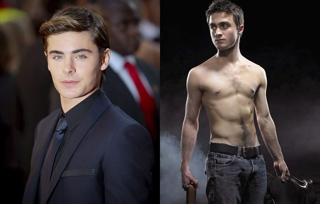 Zac Efron (esq.) tem sido sondado para substituir Daniel Radcliffe na peça Broadway "Equus" | Reuters