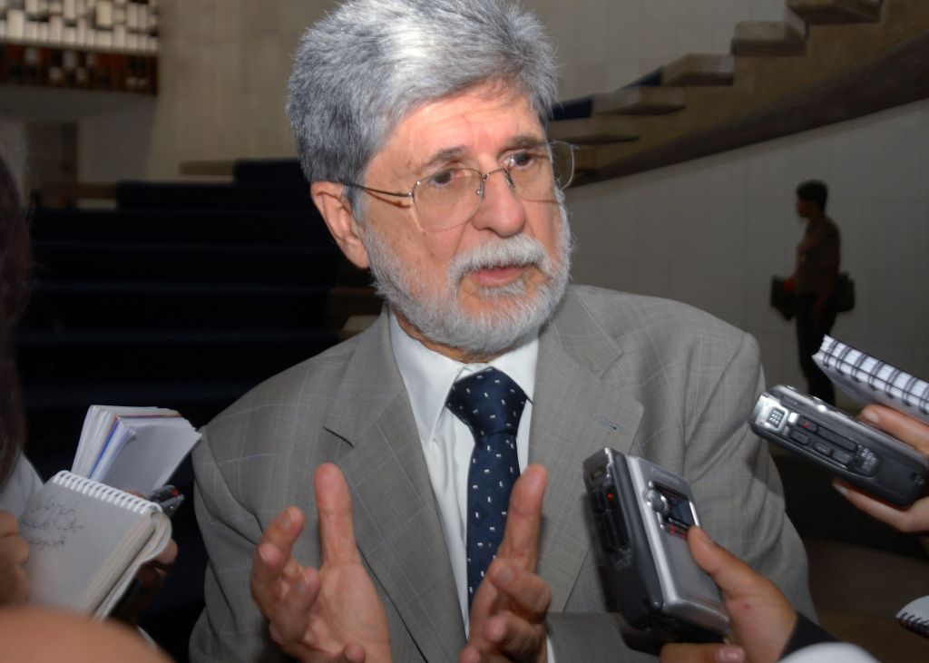 O ministro das Relações Exteriores, Celso Amorim:
Estamos atentos, diz | Marcello Casal Jr./Agência Brasil