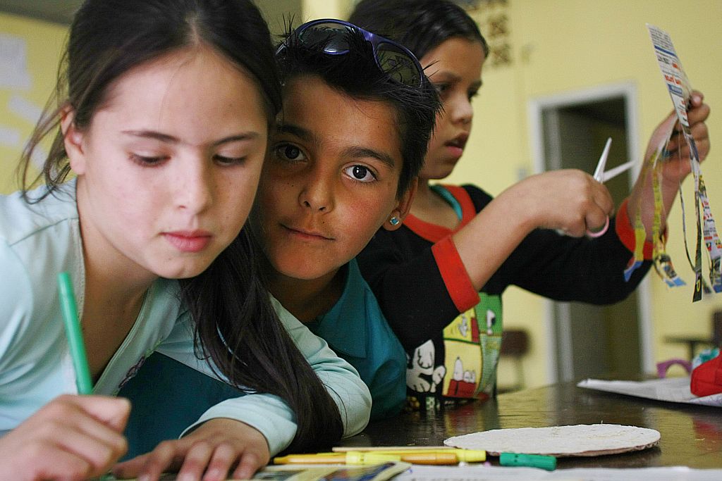 Crianças do programa Catavento, em Colombo, região metropolitana de Curitiba: no lugar do trabalho infantil, atividades socioeducativas | Giuliano Gomes/Gazeta do Povo