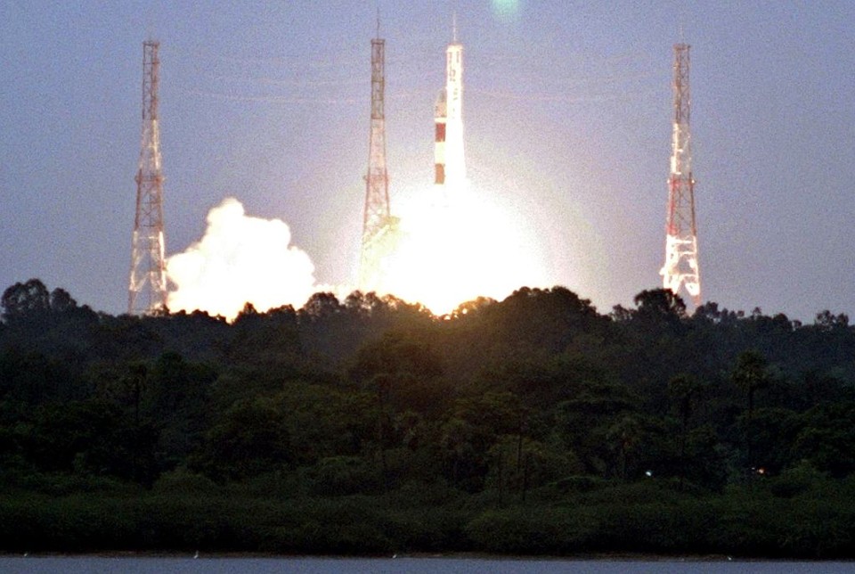 "Nave Lunar" não tripulada partiu do centro espacial Sriharikota para uma missão de dois anos | Babu / Reuters