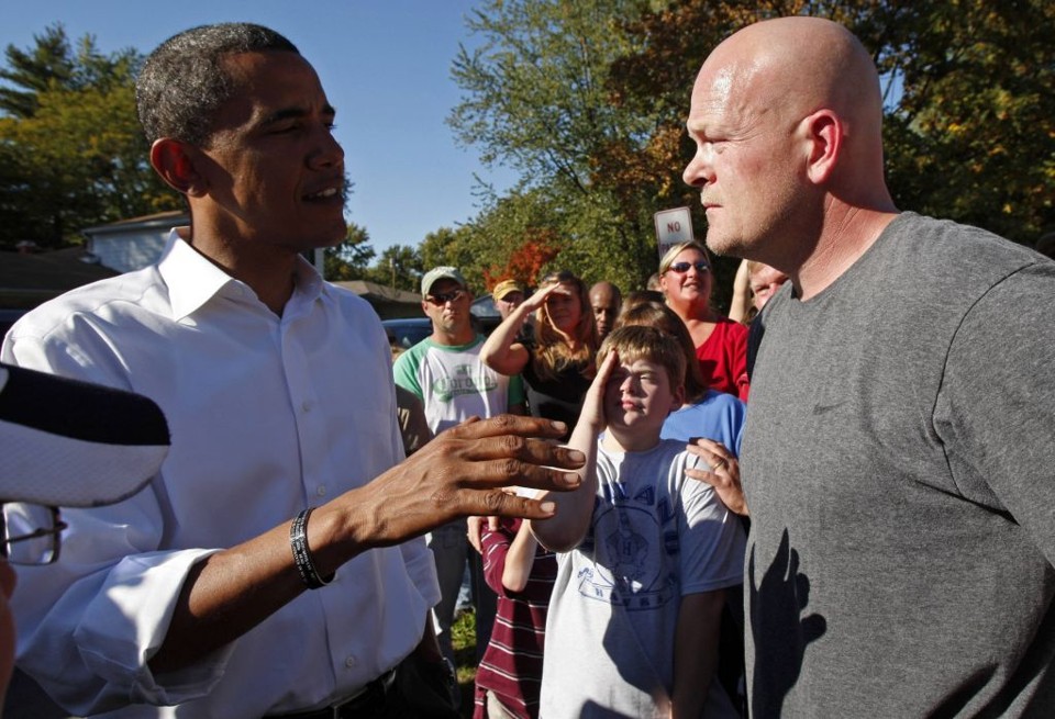 Foto da quando Joe, o encanador questionou Obama sobre seu plano de corte de impostos | Jim Young/Reuters