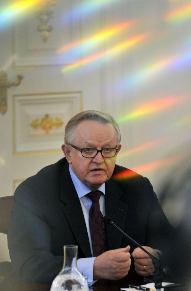 Ahtisaari: Prêmio é um
reconhecimento a tudo o que
fiz ao longo da minha vida | Markku Ulander/AFP