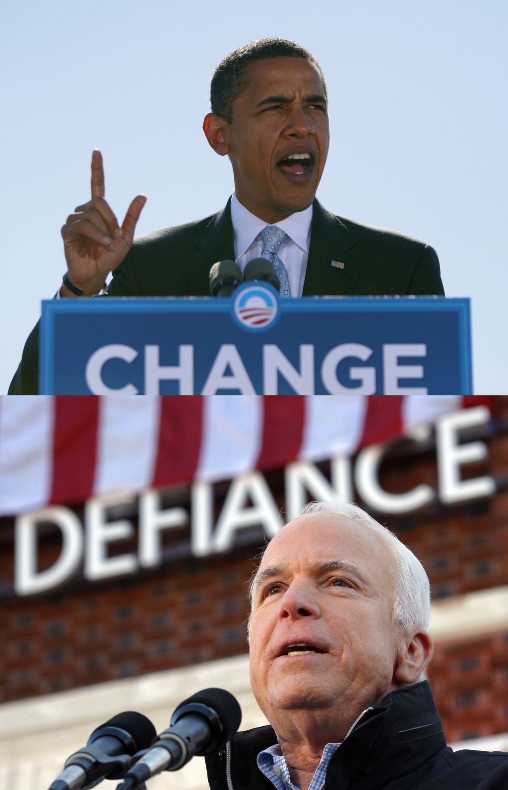 Barack Obama e John McCain: reta final de campanha | Brian Snyder / Jason Reed / Reuters