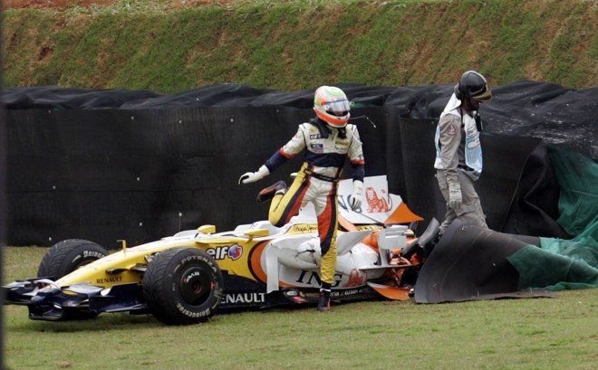 Nelson Piquet se envolveu em um acidente no