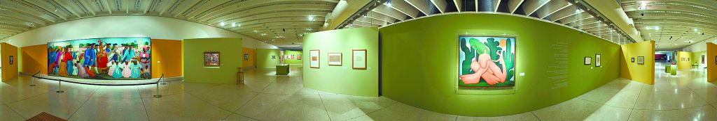 Ricardo Macedo criou uma turnê virtual pelo Museu Oscar Niemeyer (MON): o espectador entra no ambiente e confere a exposição de Tarsila do Amaral, encerrada em outubro | Fotos: Divulgação/ Ricardo Macedo