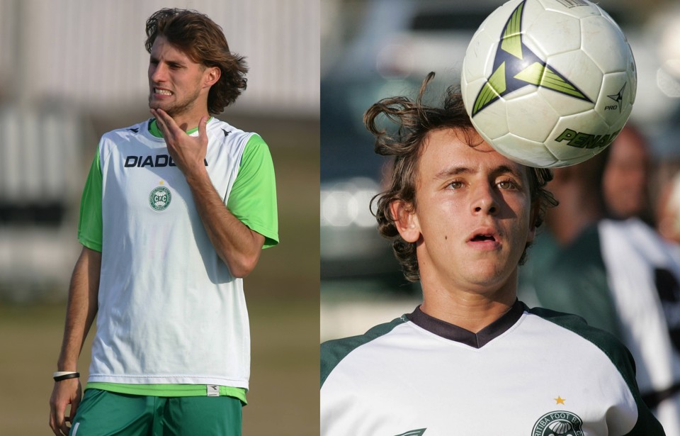 Revelados no Coritiba, Henrique e Rafinha duelam agora em lados opostos, em partida do Campeonato Alemão | Daniel Castellano e Hedeson Alves / Gazeta do Povo