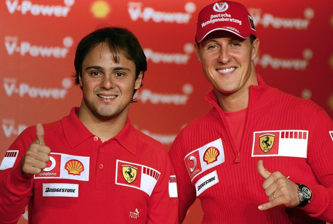 Massa e Schumacher: