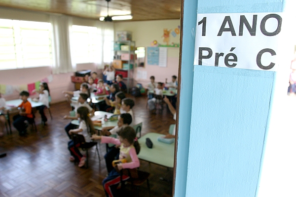 Sala de aula do 1º ano: indecisão deixou pais preocupados em todo o Paraná. | Henry Milleo/Gazeta do Povo