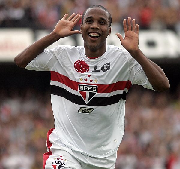 Borges marcou dois gols contra o Figueirense e consolidou sua condição de grande artilheiro do São Paulo nesta temporada. | Divulgação/ Vipcomm
