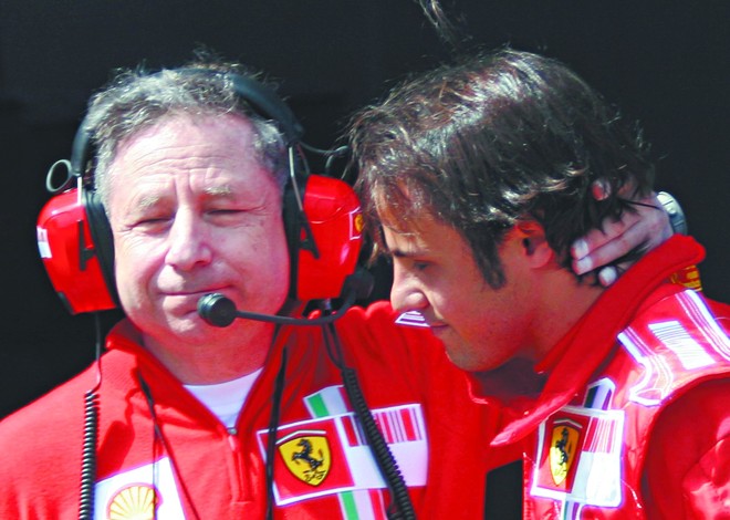 Felipe Massa e Jean Todt: quatro anos de silêncio e parceria com o filho do dirigente |