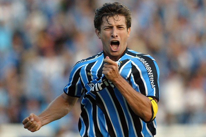 Entretanto, o jogador abriu o placar para o Grêmio e foi o destaque da equipe gaúcha |