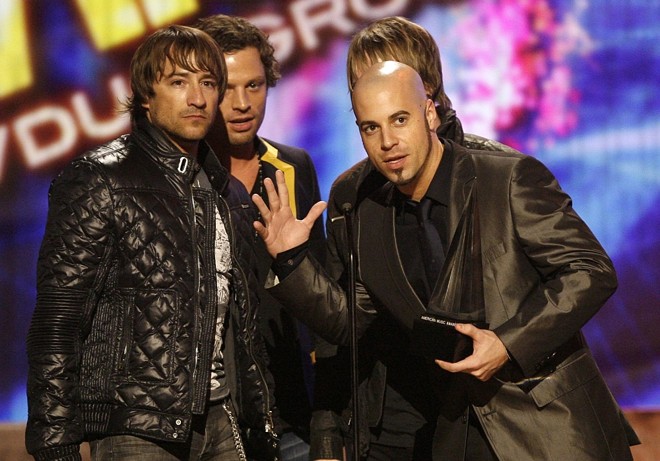 Chris Daughtry, vocalista da banda Daughtry recebeu o prêmio de Banda rock/pop Favorita |