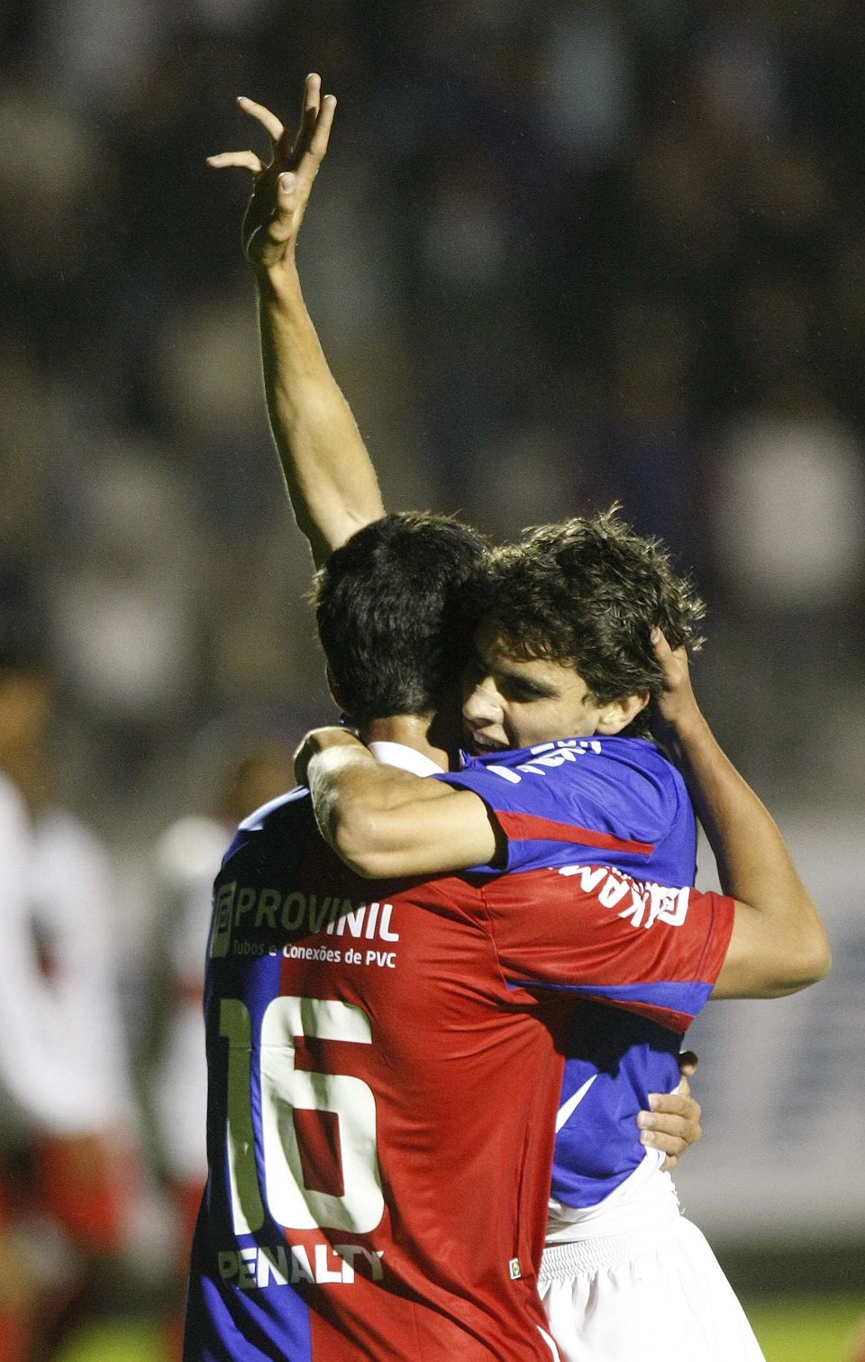 Alegria dos jogadores paranistas foi compartilhada por toda a torcida. O tricolor segue na Série B em 2009 | Pedro Serápio / Gazeta do Povo