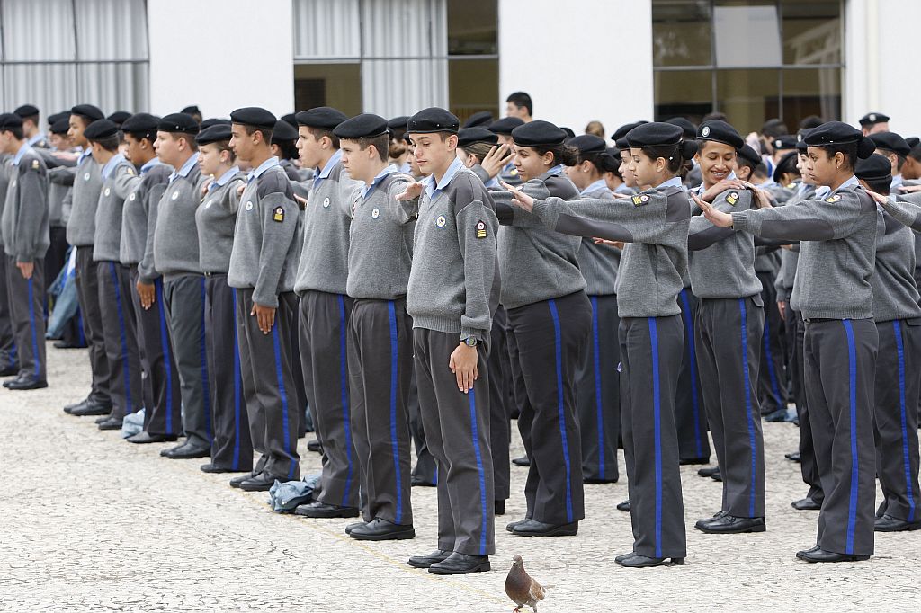 Como nos colégios mantidos pelo Exército, Colégio da PM de Curitiba é rigoroso em relação à disciplina | Valterci Santos/Gazeta do Povo
