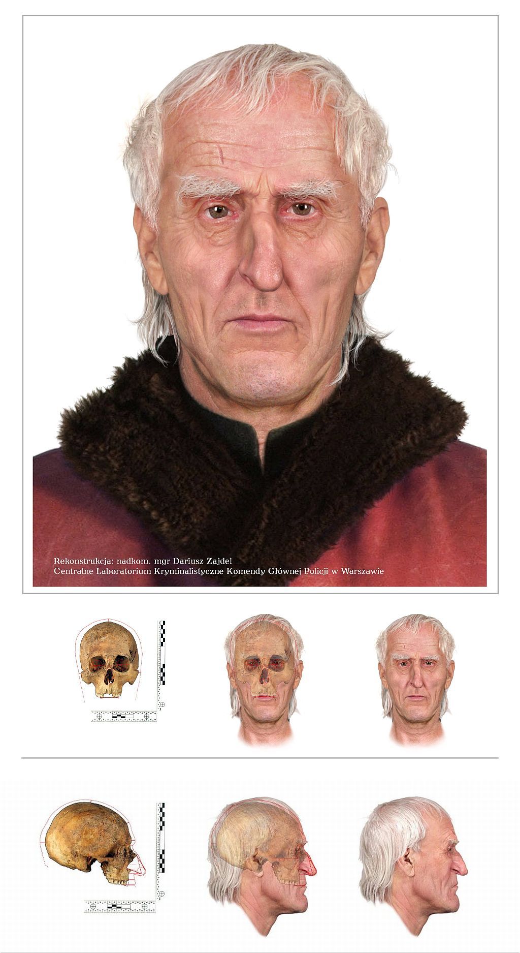 A partir de ossada, cientistas reconstituíram o rosto do pai do heliocentrismo | AFP