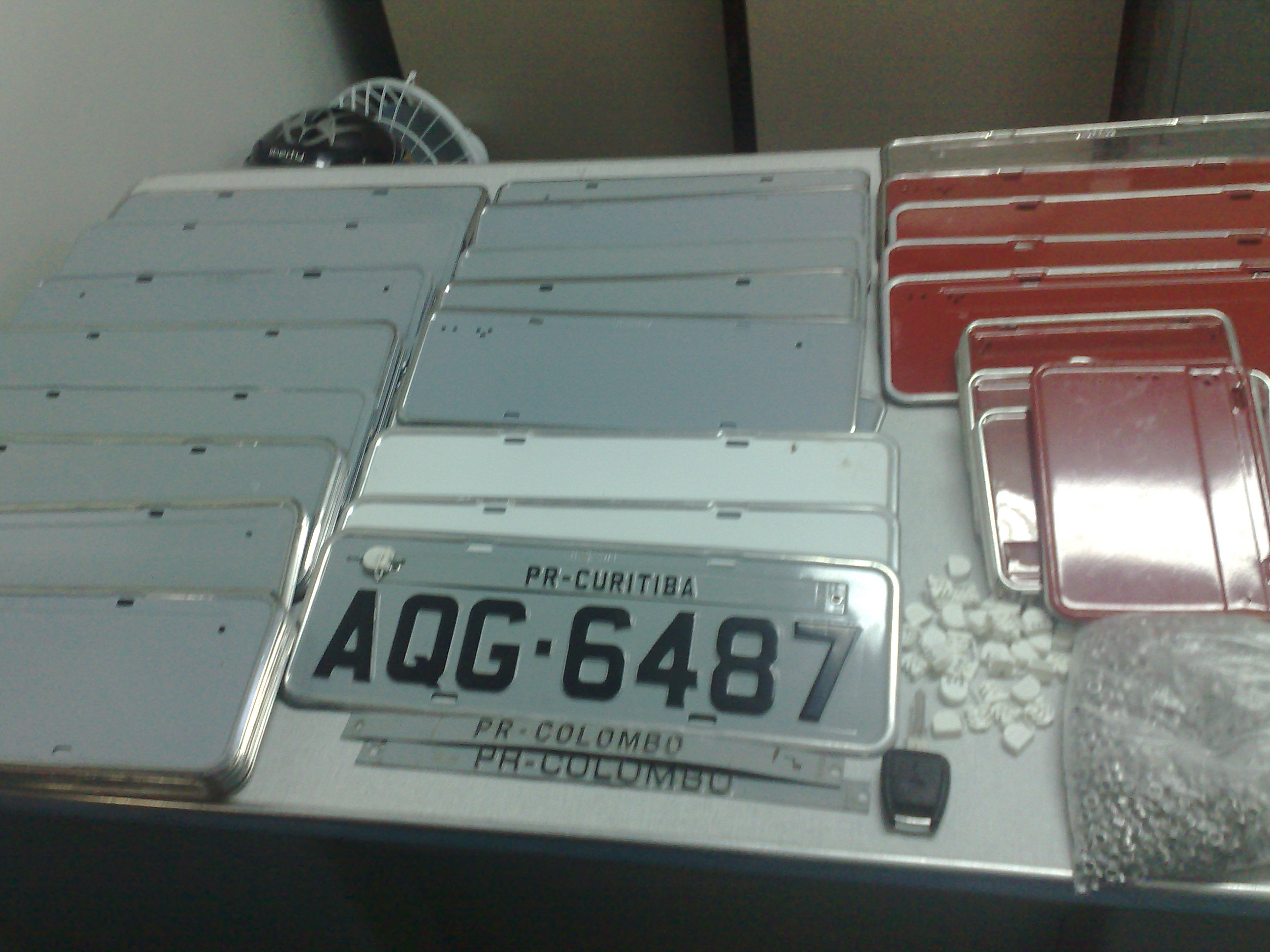 Material apreendido pela DFR nesta quarta-feira | João Varella/Gazeta do Povo