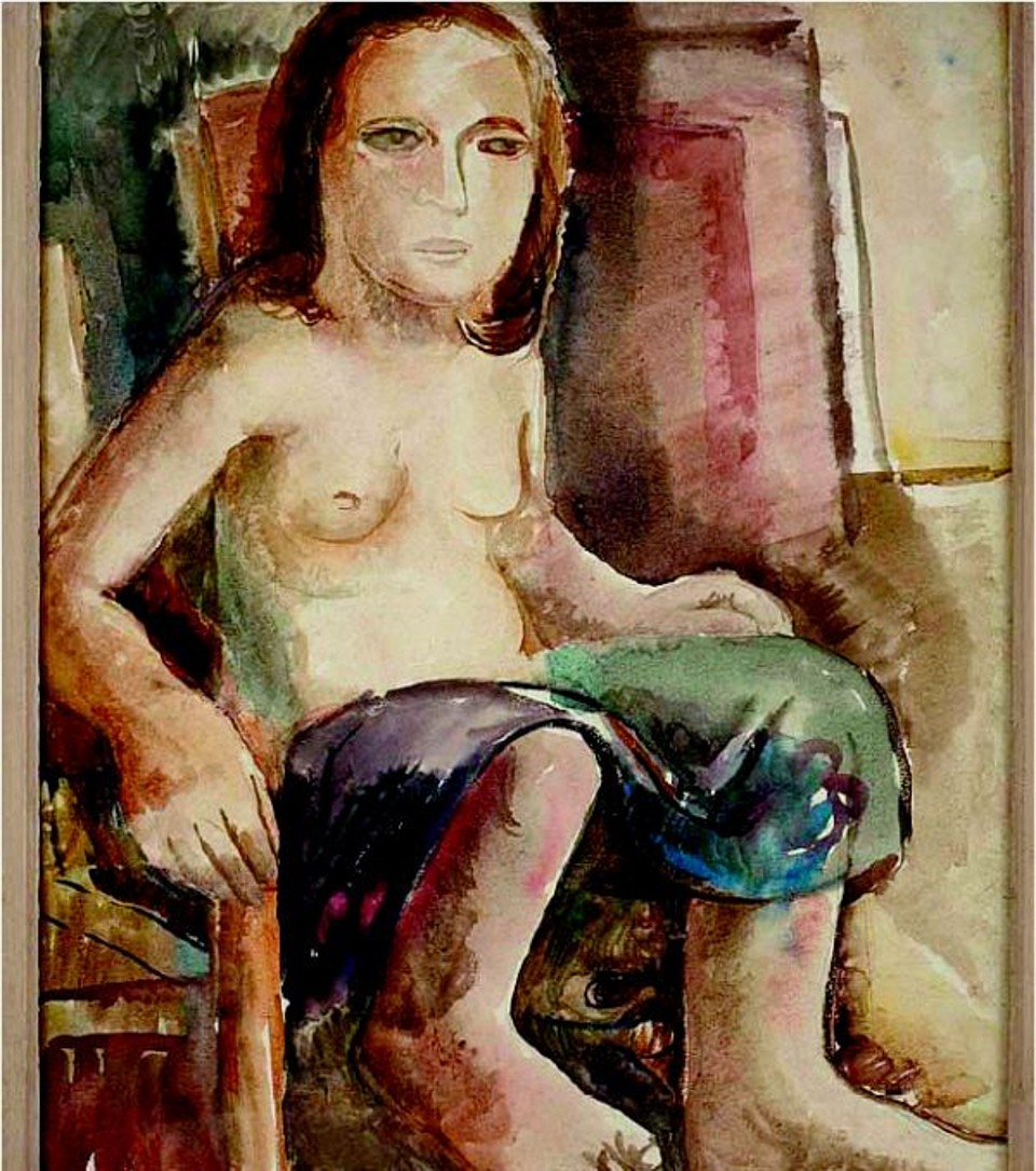 "Figura Feminina Sentada", da década de 1940: figurativo |