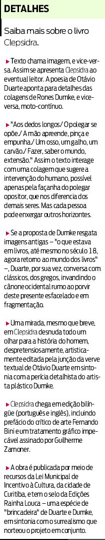 Saiba mais sobre o livro Clepsidra |