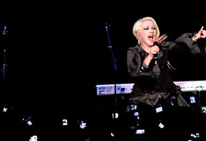 Cyndi Lauper durante show em São Paulo | 
