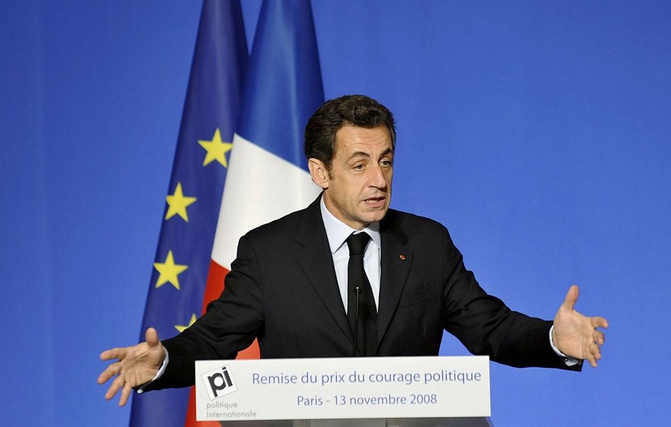 Sarkozy questionou retoricamente à ausência de Bush no conflito no Cáucaso: "Quando, em 8 de agosto, alguém teve que ir a Moscou ou a Tbilisi, quem defendeu os direitos humanos?" | Gerard Cerles / Reuters