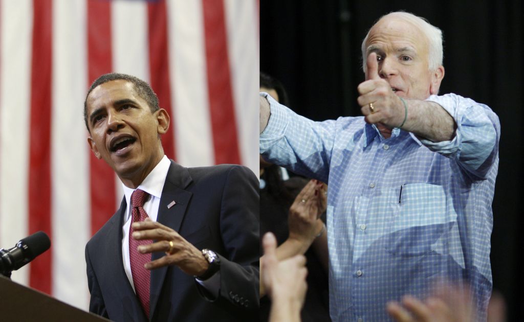Obama e McCain reforçaram a campanha na Flórida com a realização de comícios: democrata esteve em Jacksonville; McCain em Coral Gables, buscando dos últimos votos do eleitorado indeciso | Jason Reed / Brian Snyder / Reuters