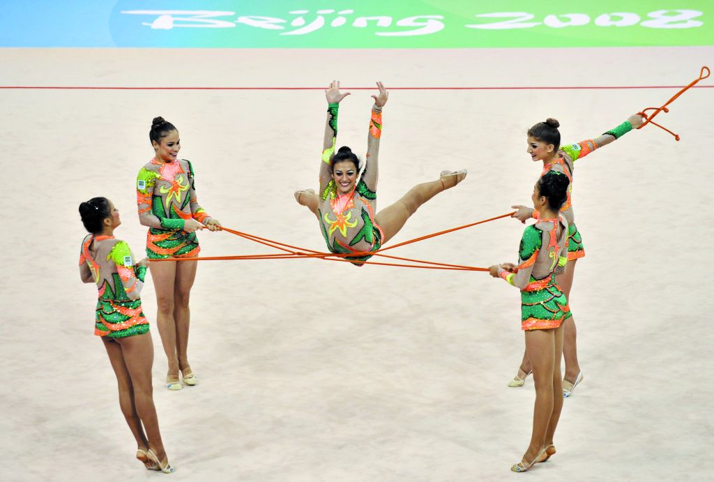 A paranaense Nicole Müller durante exibição na Olimpíada | Yves Herman/Reuters