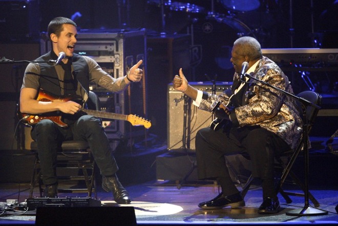 John Mayer e B.B. King subiram juntos no palco |