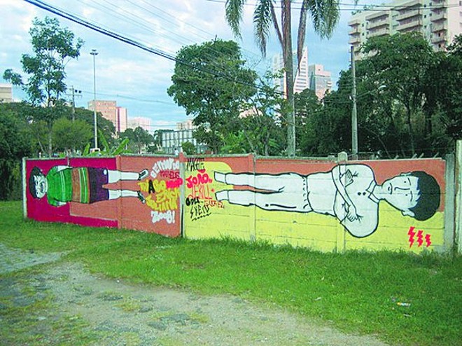 Bernardo, de 24 anos, assina seus grafites como Jekill, referência ao personagem de Stevenson |