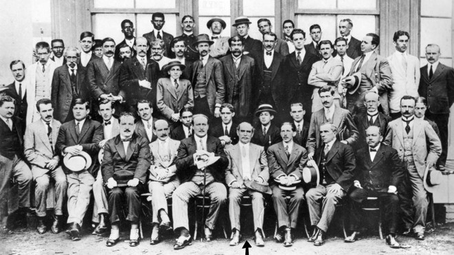 Prefeito Cândido de Abreu e equipe, 1912 |