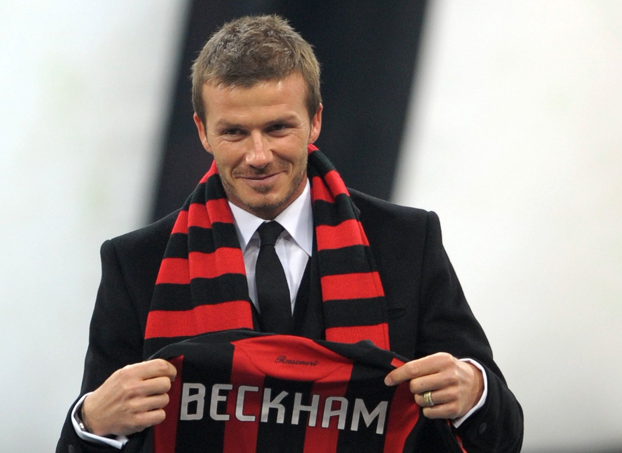 David Beckham é contratado pelo Milan | GIUSEPPE CACACE /AFP