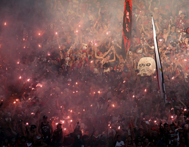 A torcida do Atlético fez a sua parte e deu um show nas arquibancadas |