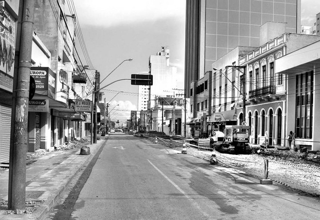 Obras atuais na Marechal Floriano |