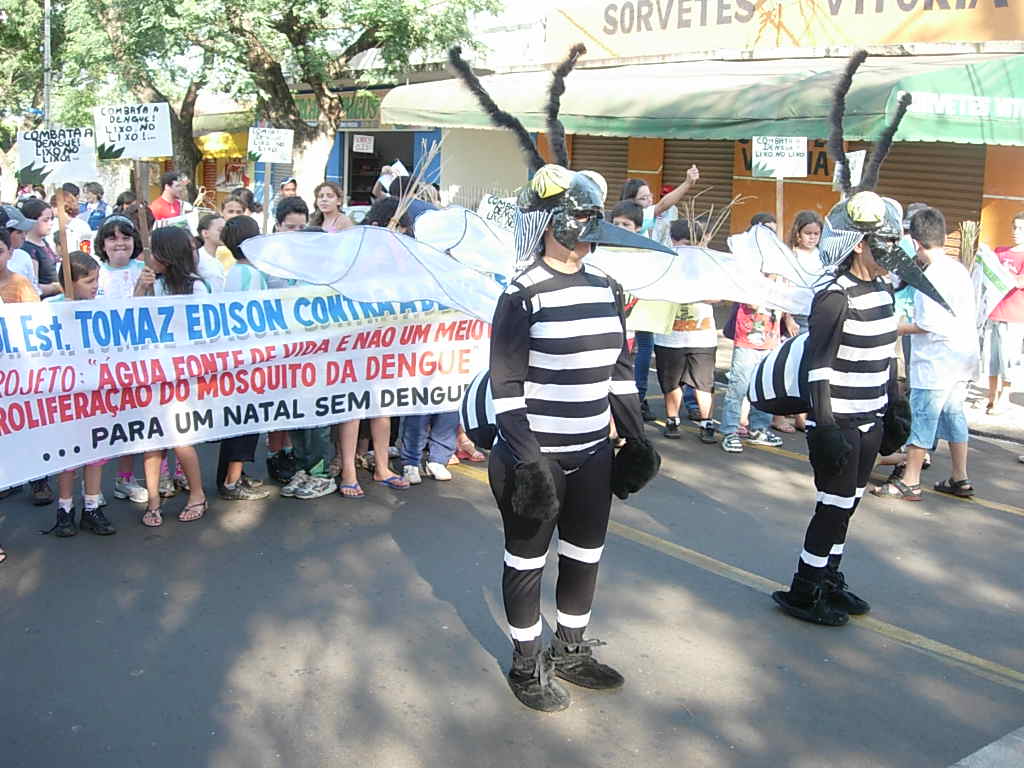 Passeata contra dengue reuniu cerca de 300 pessoas no bairro Borba Gato | Divulgação