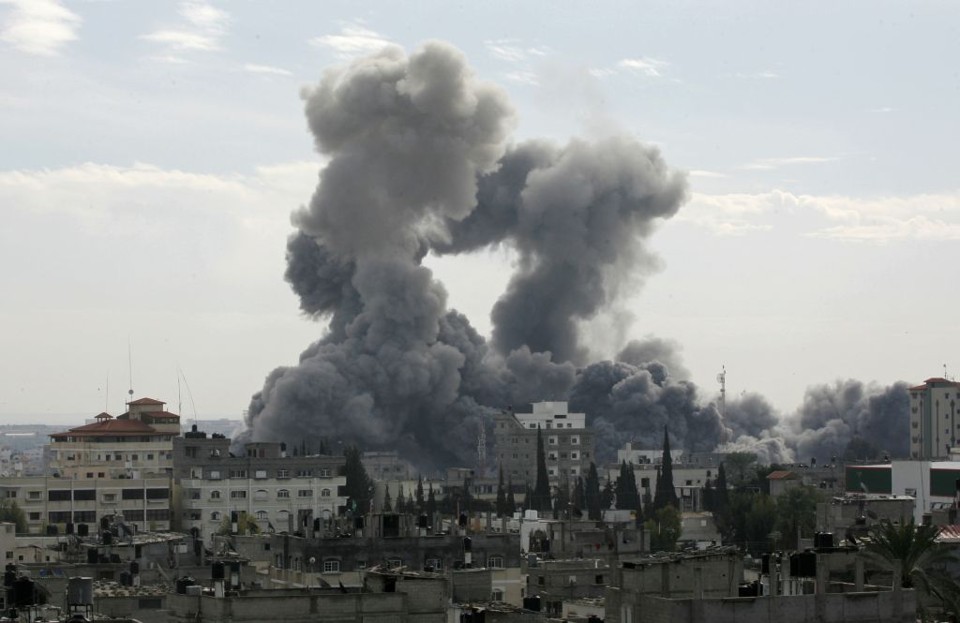 Cidade de Gaza, um dos alvos do ataque | Mohammed Abed/AFP