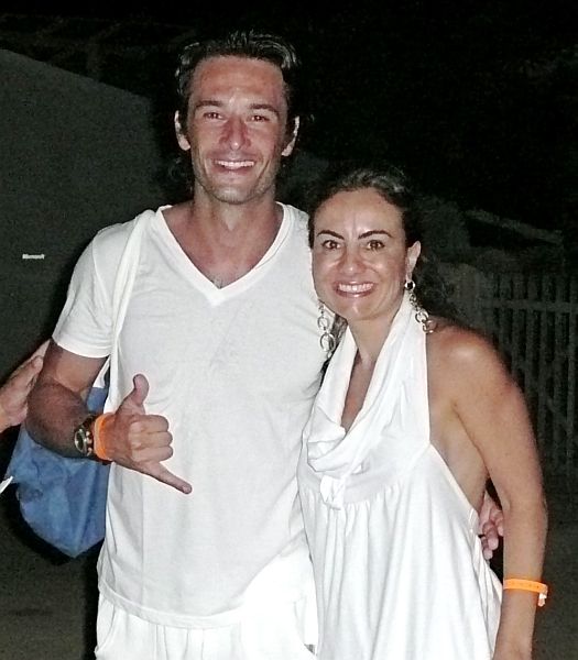 A decoradora curitibana Margit Soares topou com Rodrigo Santoro no réveillon da Pousada Zé Maria, em Fernando de Noronha, da qual ela e seu marido, Carlos Roberto Nogueira, são sócios |