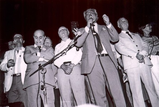 Eneas Farias, Tancredo Neves, Ulisses Guimarães, José Richa e Franco Montoro |