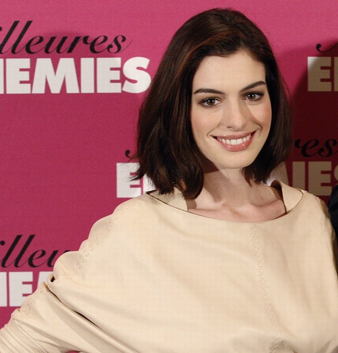 A atriz Anne Hathaway, de 26 anos, ficou com o quinto lugar |