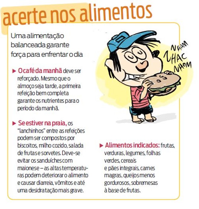 Veja que uma alimentação balanceada garante força para enfrentar o dia |