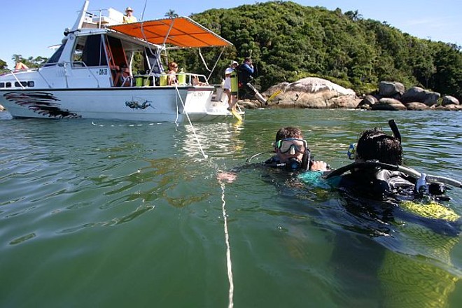 A sensação de respirar debaixo d´água fascina os praticantes do mergulho autônomo |