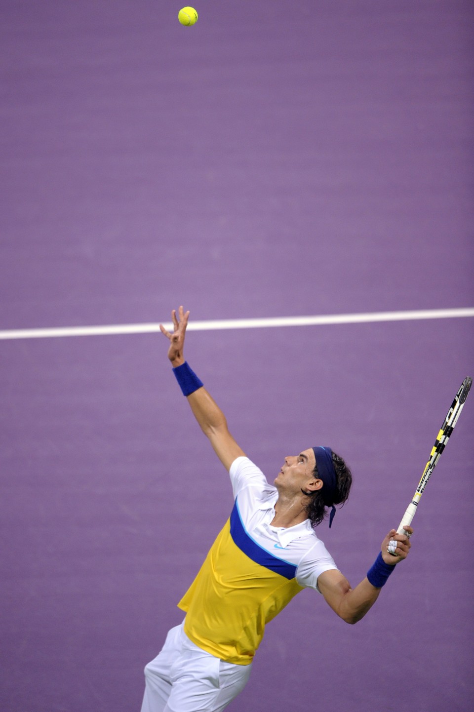 Rafael Nadal arrasa eslovaco no Torneio de Doha Em 1h, Rafael Nadal atropelou Karol Beck em Doha | Martin Bureau / AFP