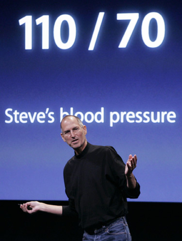 Steve Jobs fala sobre sua saúde durante apresentação da Apple em 14 de outubro de 2008 | Paul Sakuma/Reuters