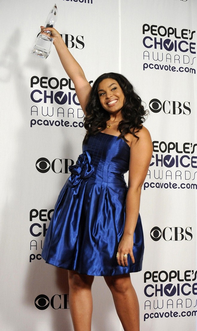 A cantora Jordin Sparks recebeu o prêmio, ao lado de Chris Brown, de Forças Combinadas Favoritas pela música