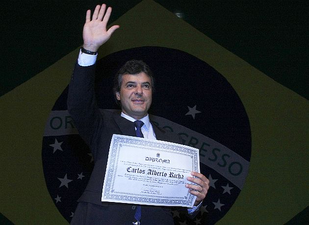 Beto Richa na solenidade de diplomação que aconteceu no último dia 18 de dezembro | Giuliano Gomes/Arquivo Gazeta do Povo