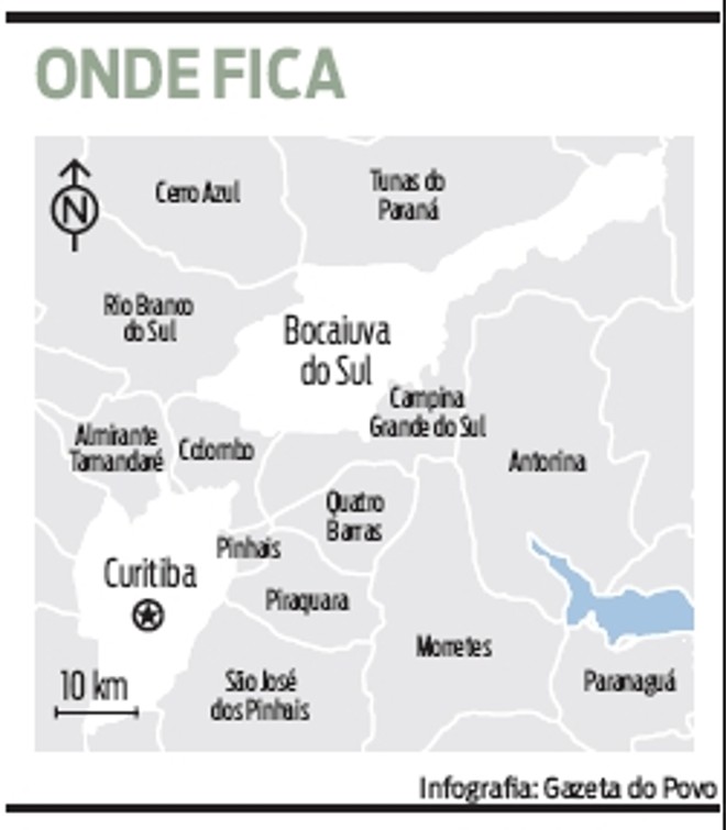 Veja onde fica Bocaiúva do Sul |